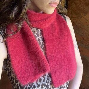 Vintage angora wool scarf